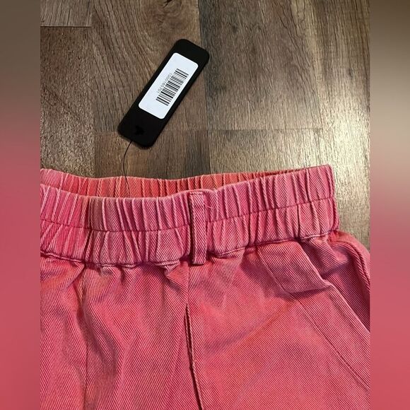 NWT VICI EXTRA LARGE PINK COTTON STETCH WAIST POCKETED SHORTS W16” - Picture 7 of 12